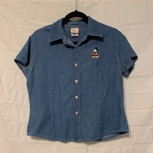 Vintage Disney jean button down